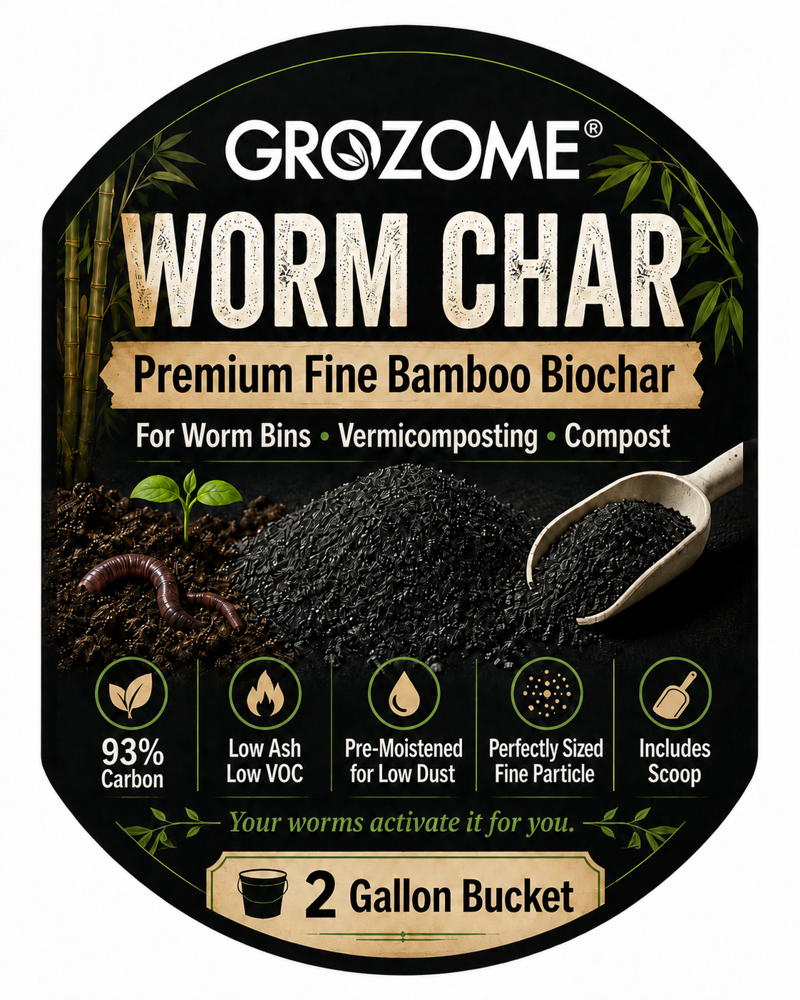 GROZOME Worm Char